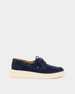 Sneaker Bally Lift In Pelle Scamosciata Navy Blue