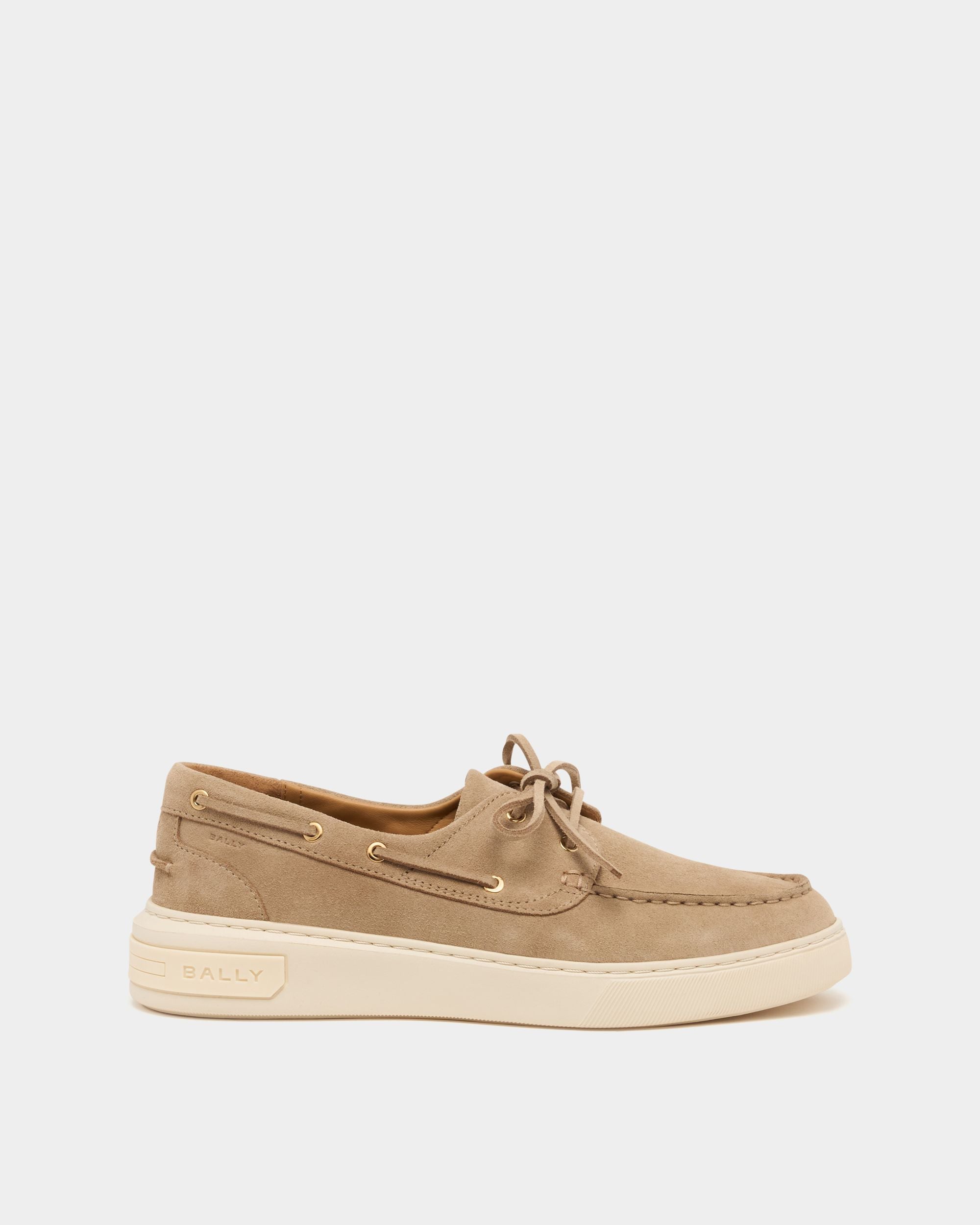 Bally Global - Sneaker Bally Lift In Pelle Scamosciata Light Beige - Beige