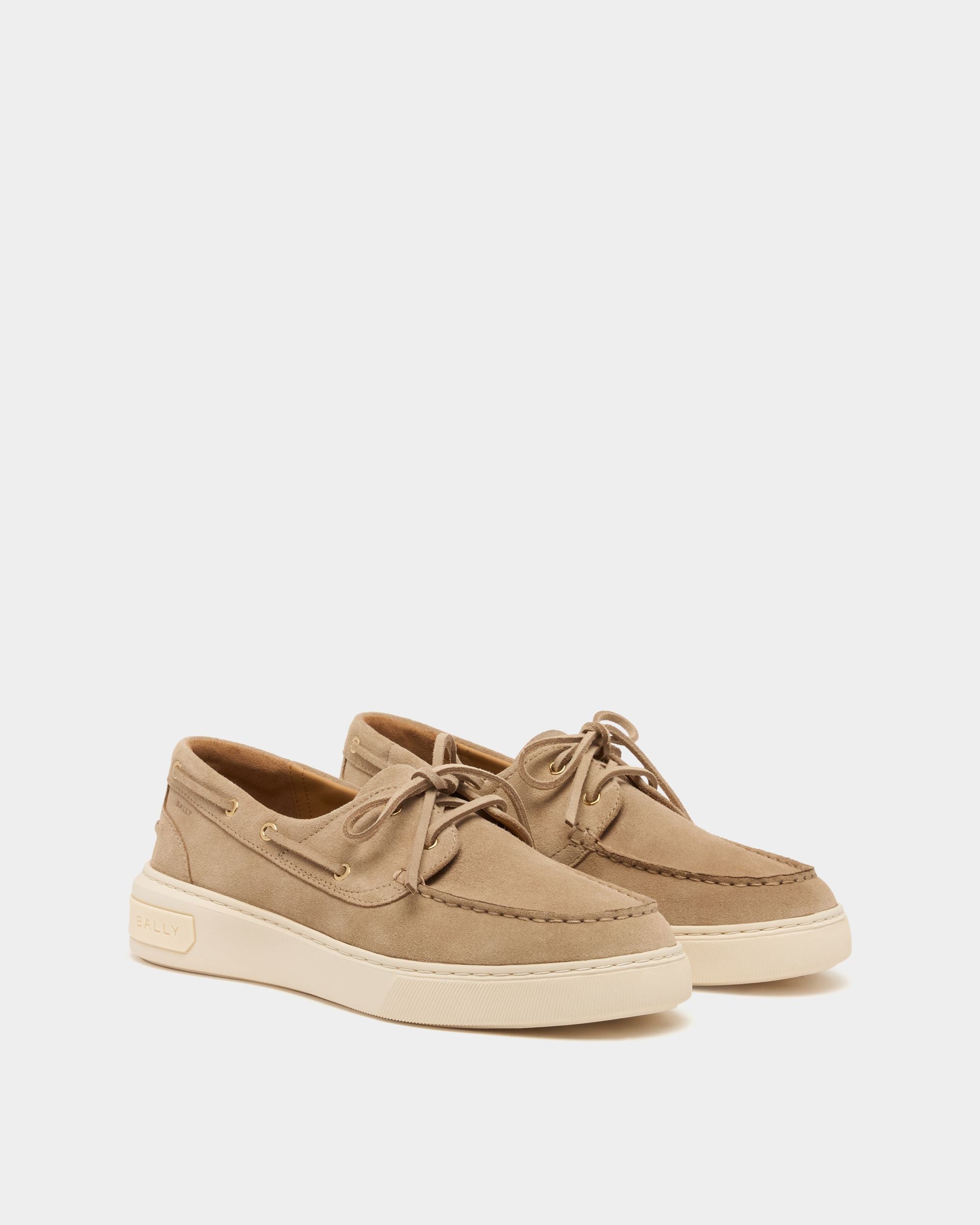 Bally Global - Sneaker Bally Lift In Pelle Scamosciata Light Beige - Beige