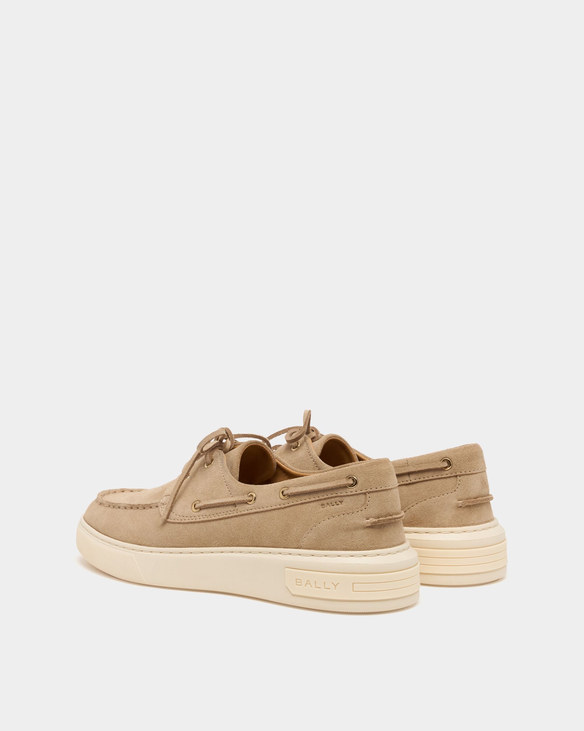 Bally Global - Sneaker Bally Lift In Pelle Scamosciata Light Beige - Beige