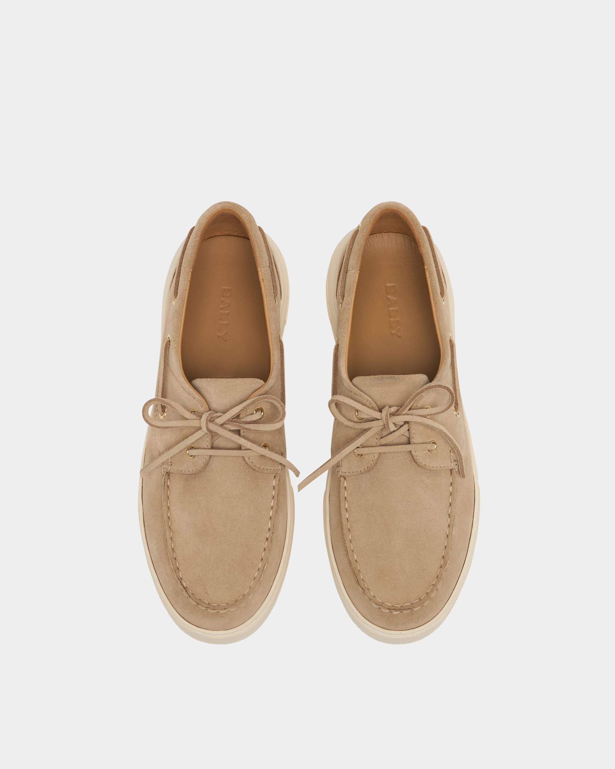 Bally Global - Sneaker Bally Lift In Pelle Scamosciata Light Beige - Beige