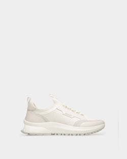 Deven Leather Sneakers In White