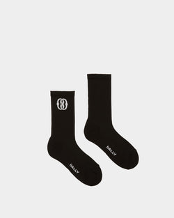 Calcetines Emblem De Algodón En Negro