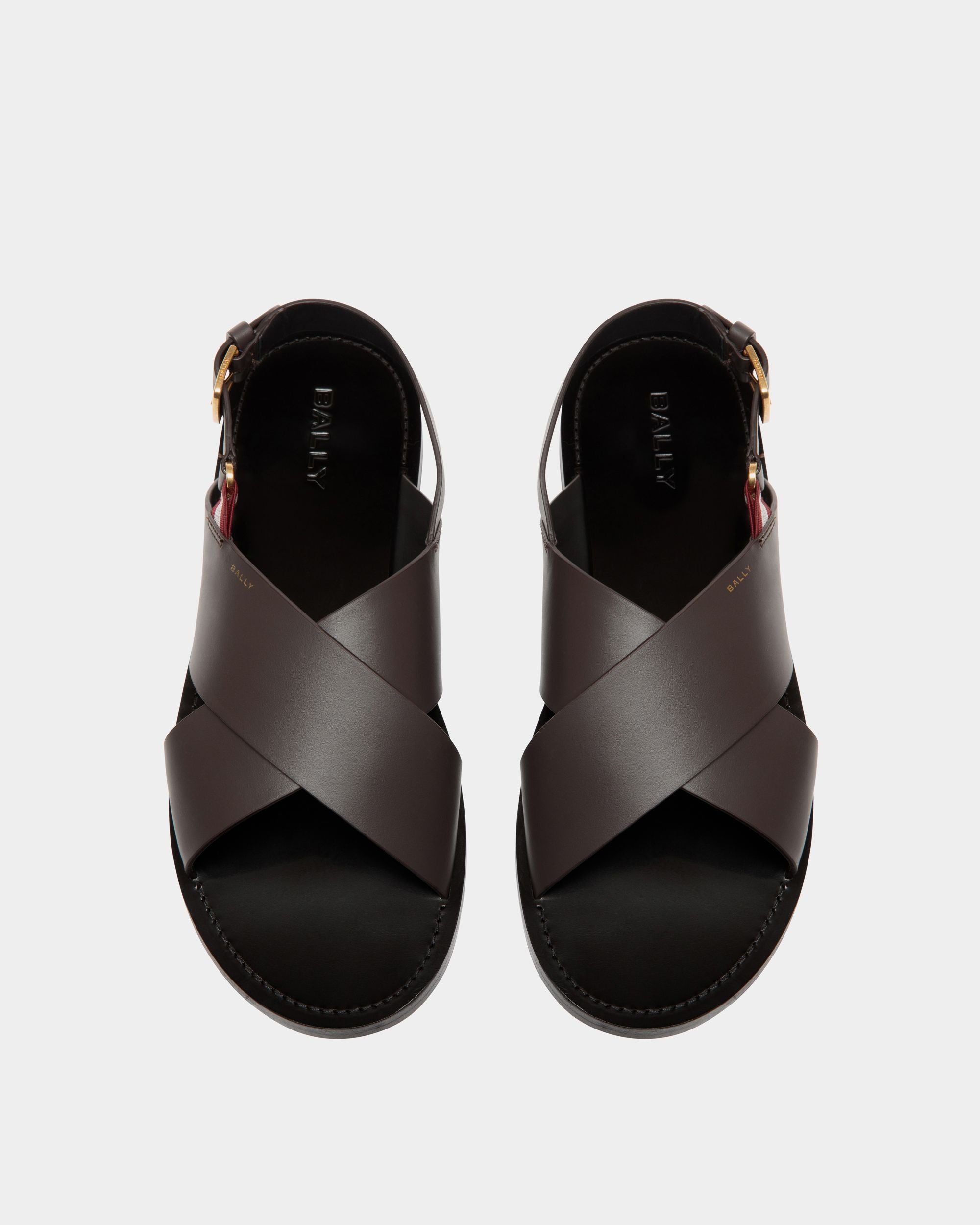 Bally Global - Chateau Sandal in Brown Leather - Brown