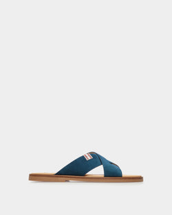 Glide Sandal in Navy Blue Suede