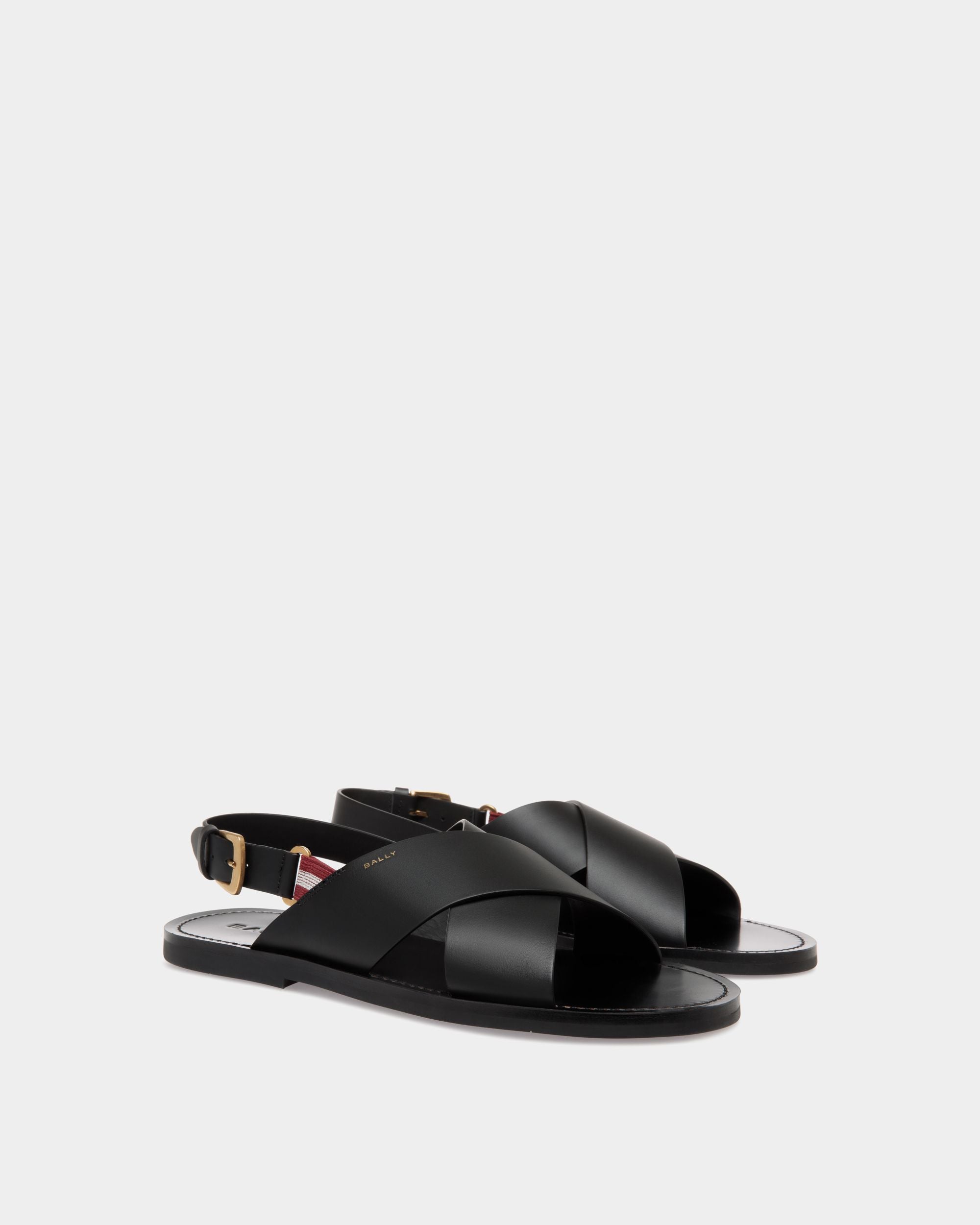 Bally Global - Sandal In Black Leather - Black