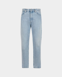 Pantalones Vaqueros De Algodón En Añil Claro