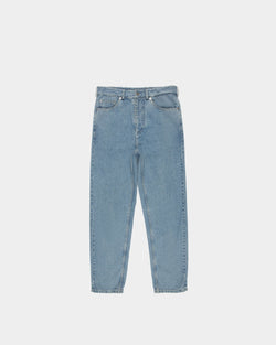 Pantalone Denim In Cotone Azzurro