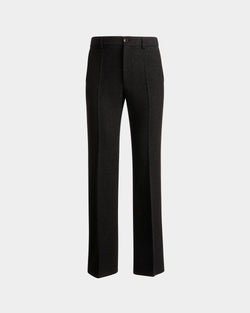 Pleated Pants In Dark Grey Wool