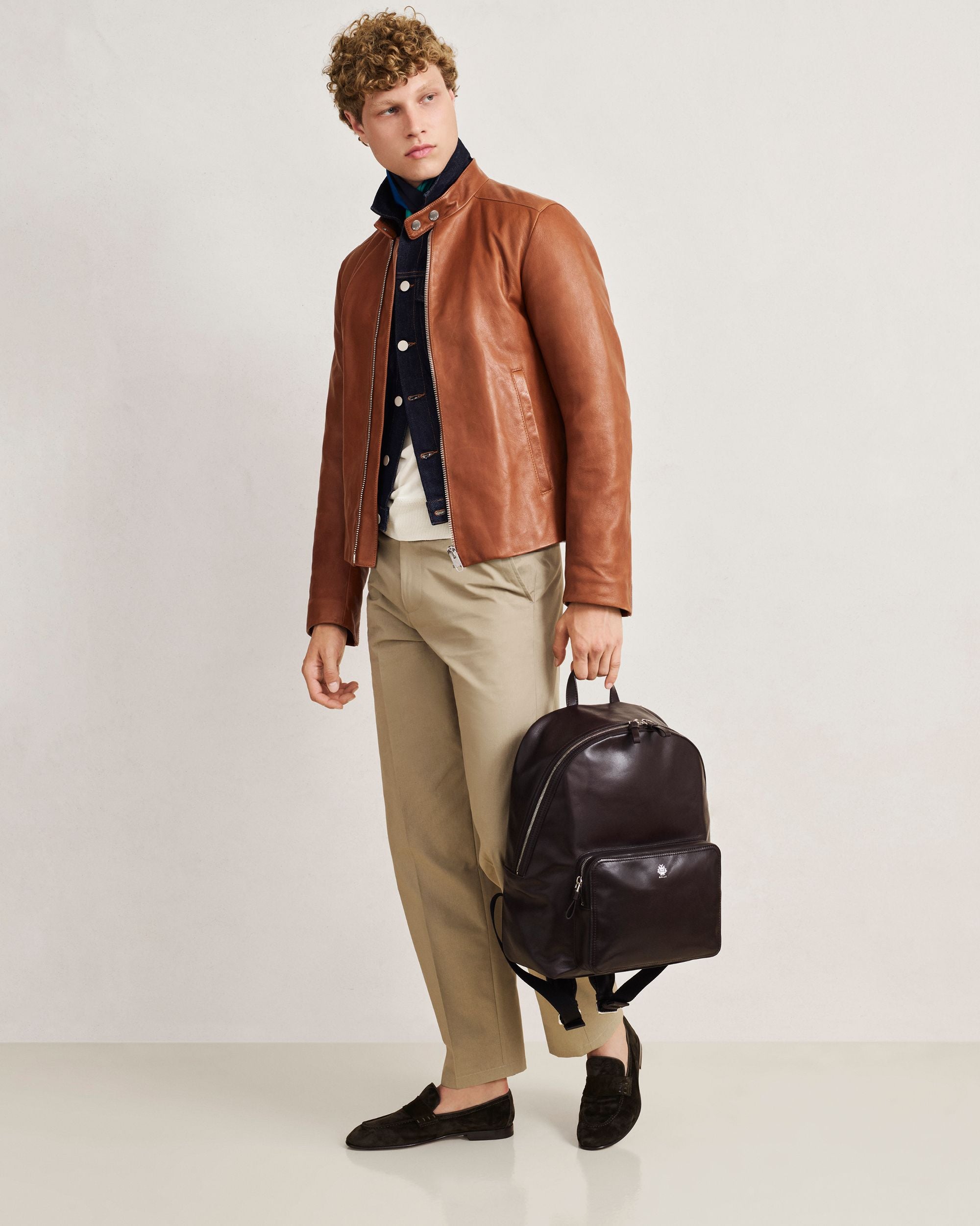 Bally Global - Chino Trousers in Light Beige Cotton - Beige