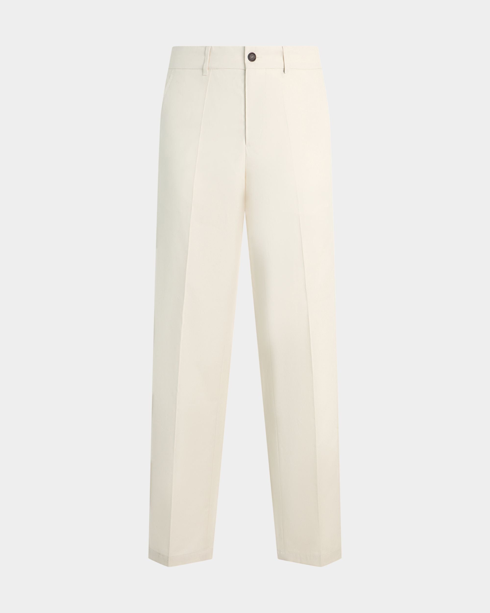 Bally Global - Pantalon chino en coton ivoire - Blanc