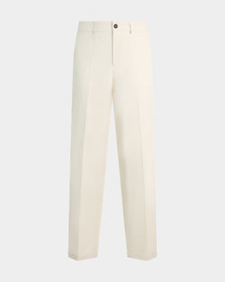 Pantalon chino en coton ivoire