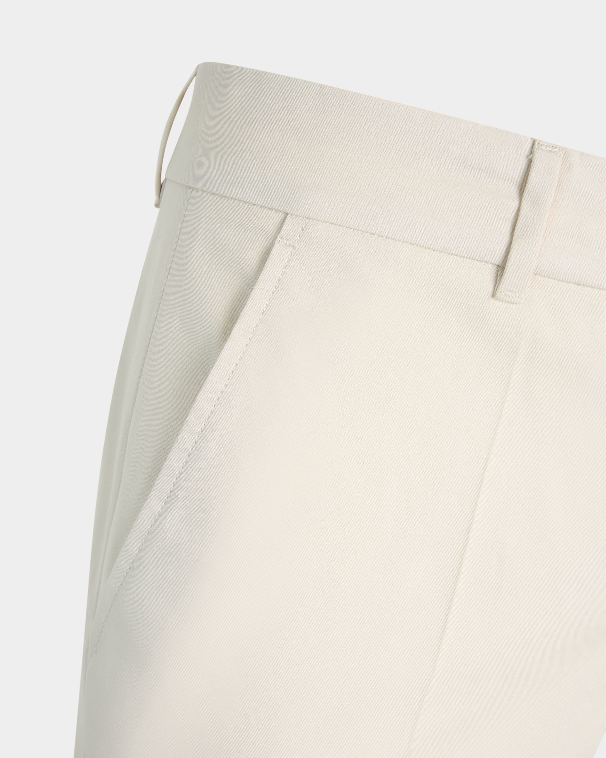 Bally Global - Pantalon chino en coton ivoire - Blanc