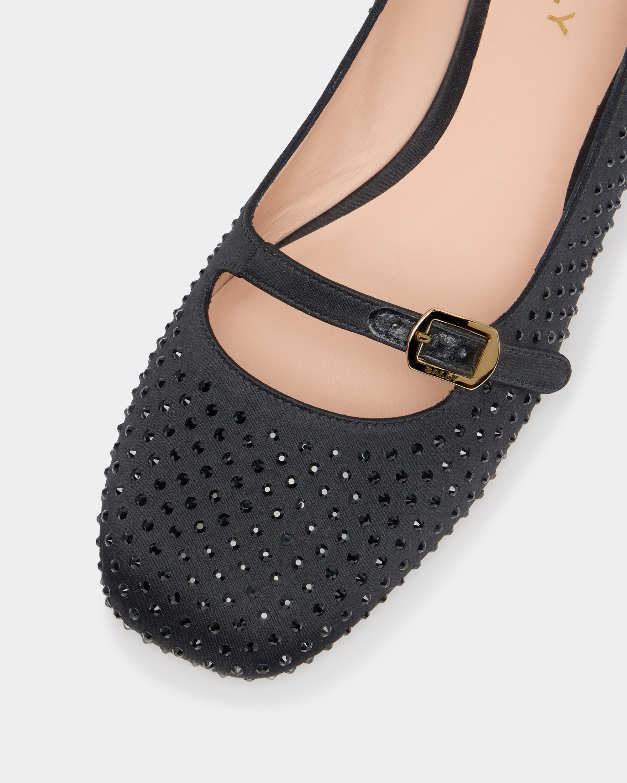 Bally Global - Ballyrina Mary-Jane Flat in Black Fabric - Black
