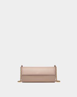Emblem Minibag In Light Beige Leather