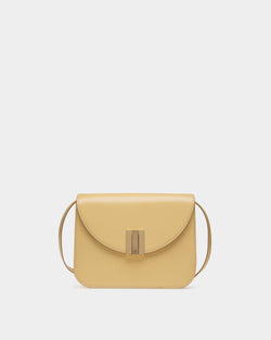 Ollam Crossbody Bag in Cream Brushed Leather