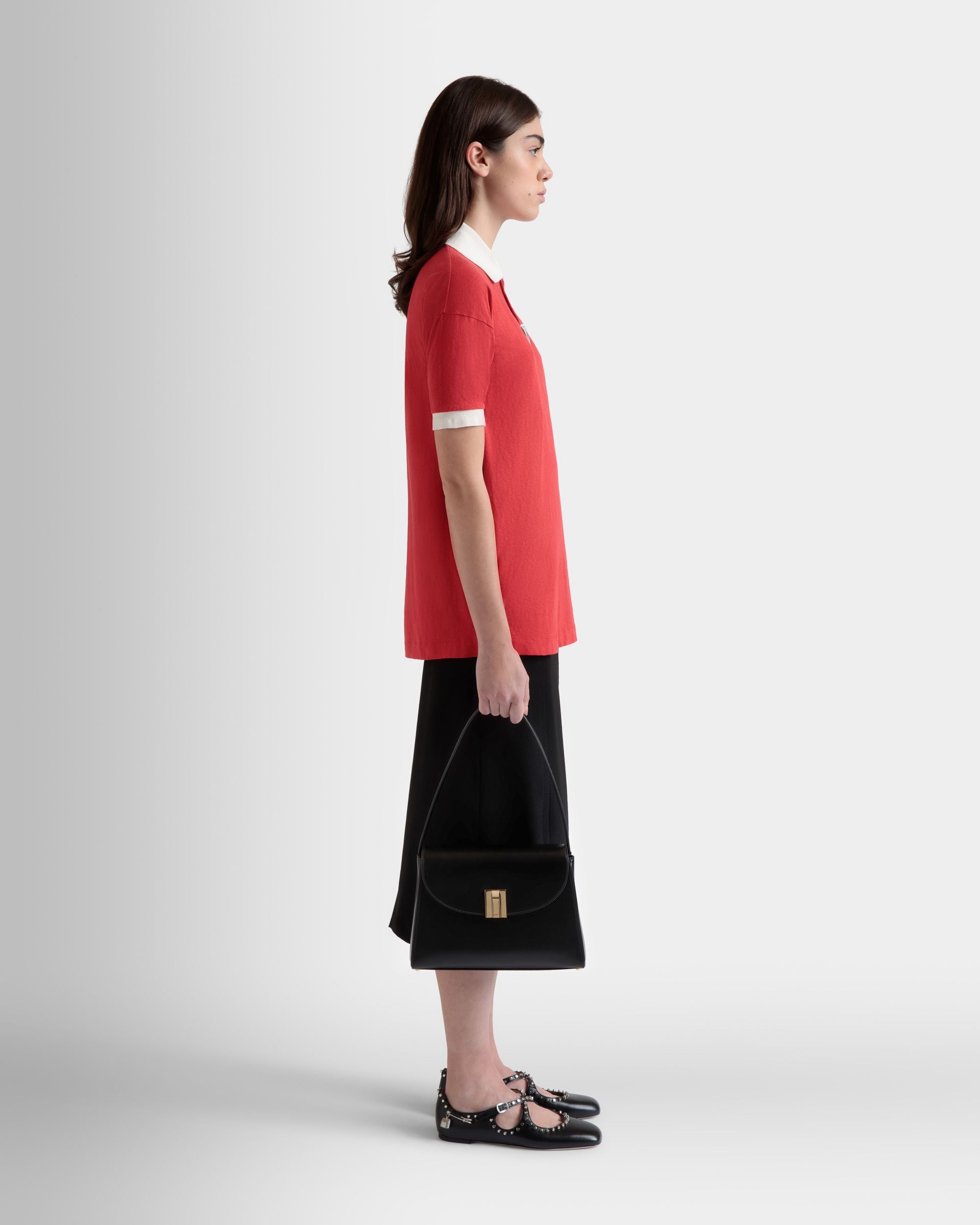 Bally Global - Ollam Crossbody Bag in Black Leather - Black