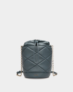 Crossbody Bag in Grey Leather