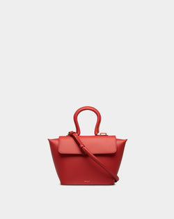 Bolso Con Asa Superior Belle De Piel Candy Red
