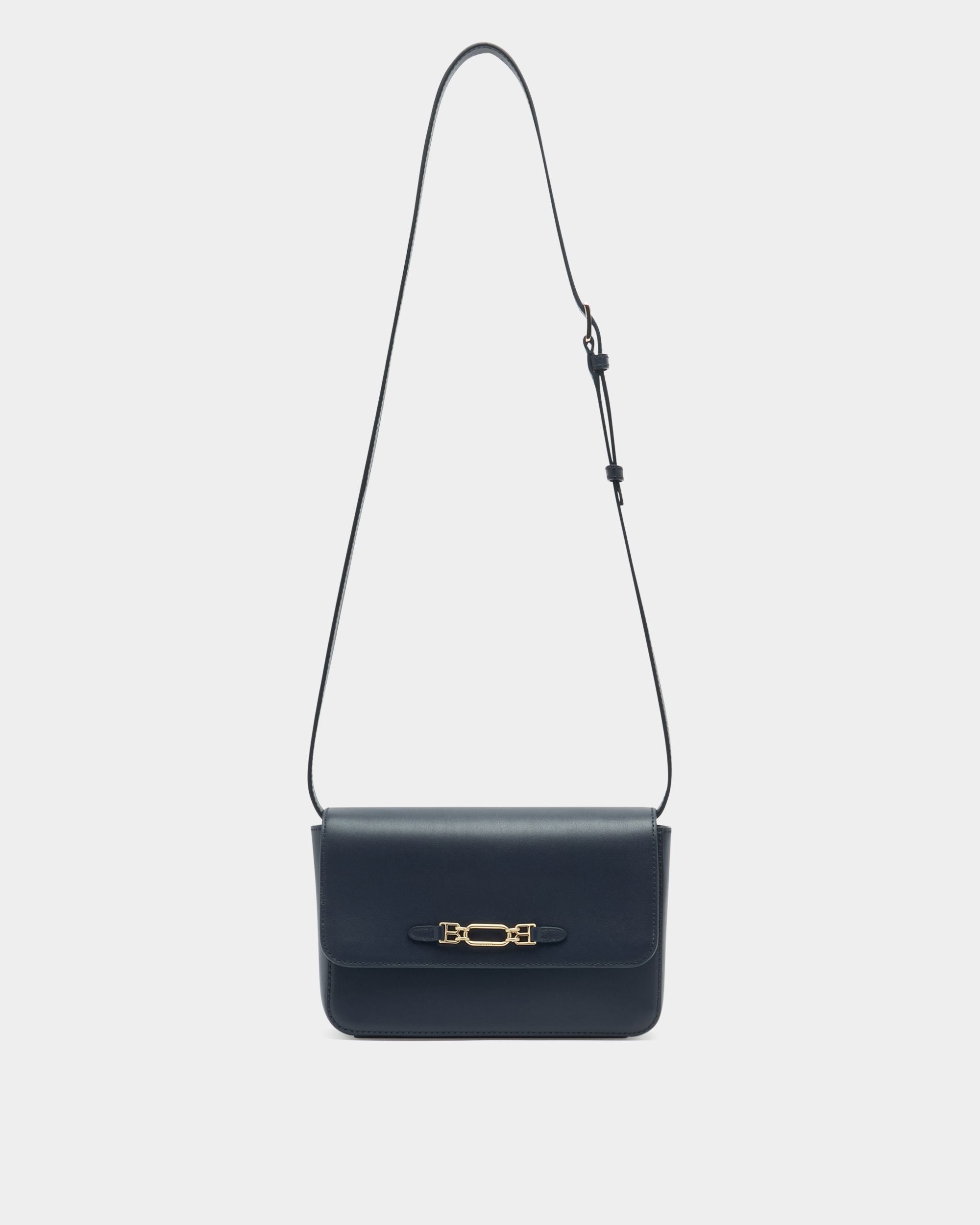 Bally Global - Crossbody Bag In Blue Leather - Blue