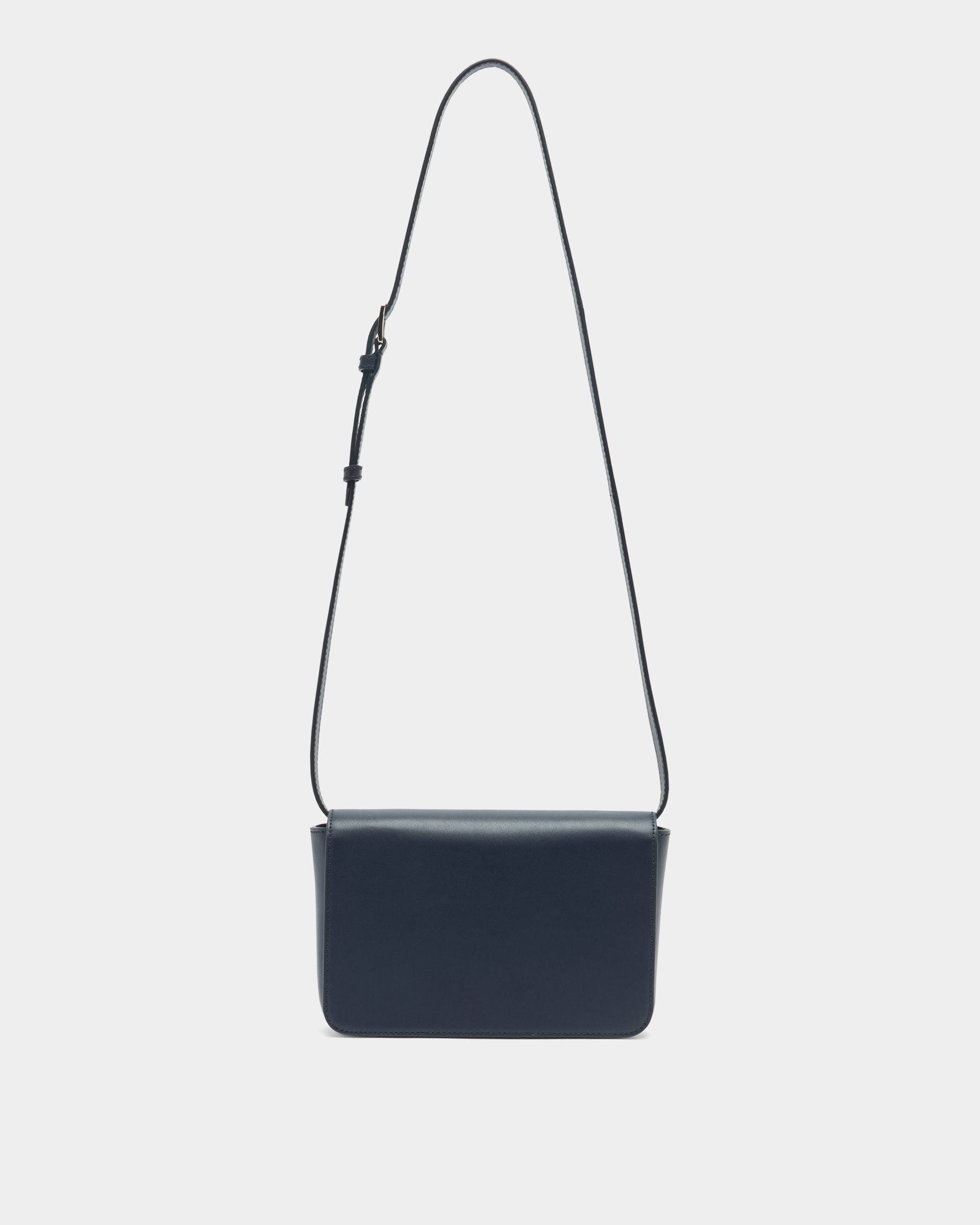 Bally Global - Crossbody Bag In Blue Leather - Blue