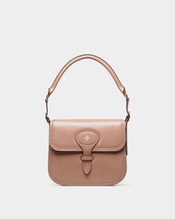 Sac À Bandoulière Beckett En Cuir Brossé Praline Beige