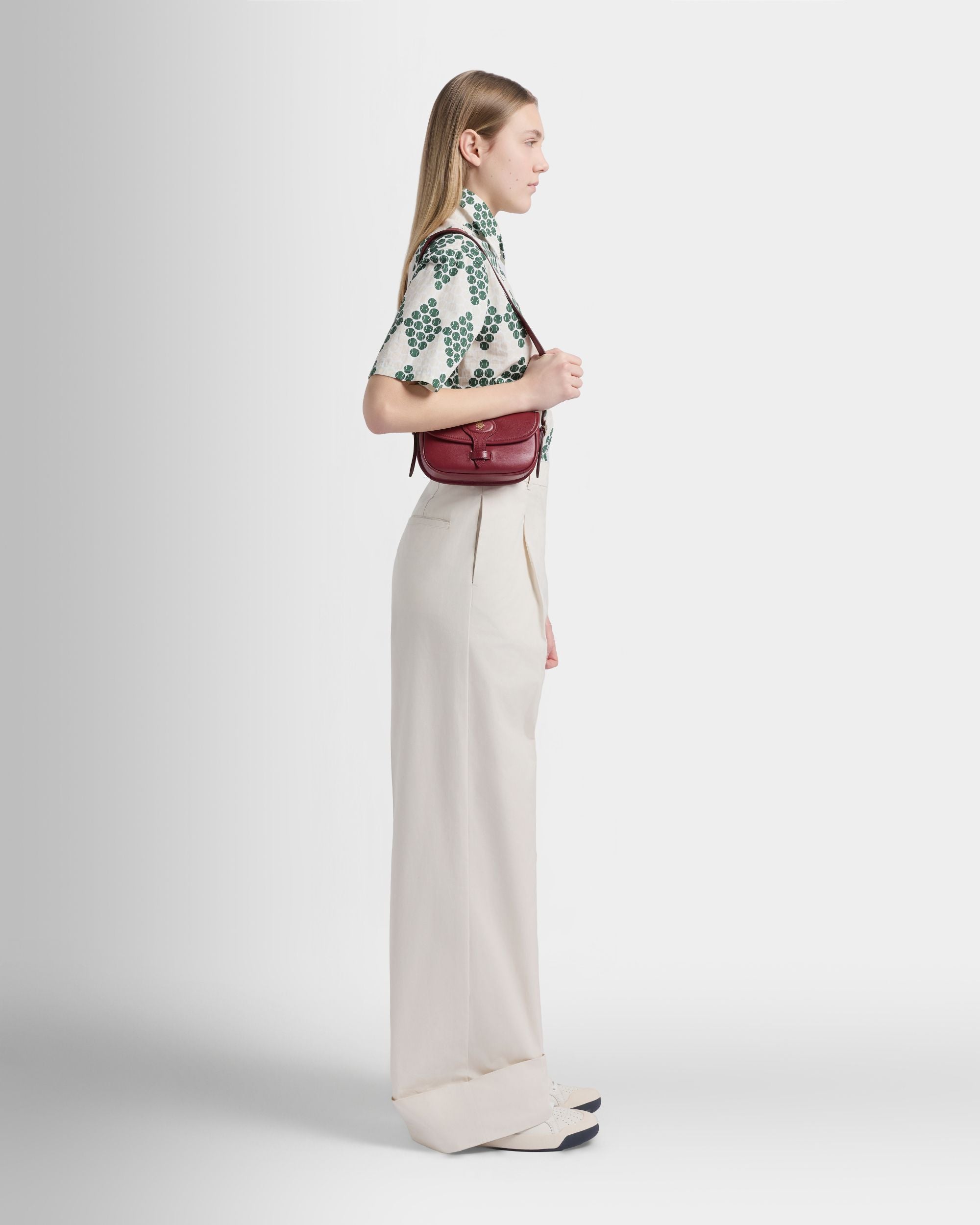 Bally Global - Beckett Minibag in Ruby Red Leather - Red