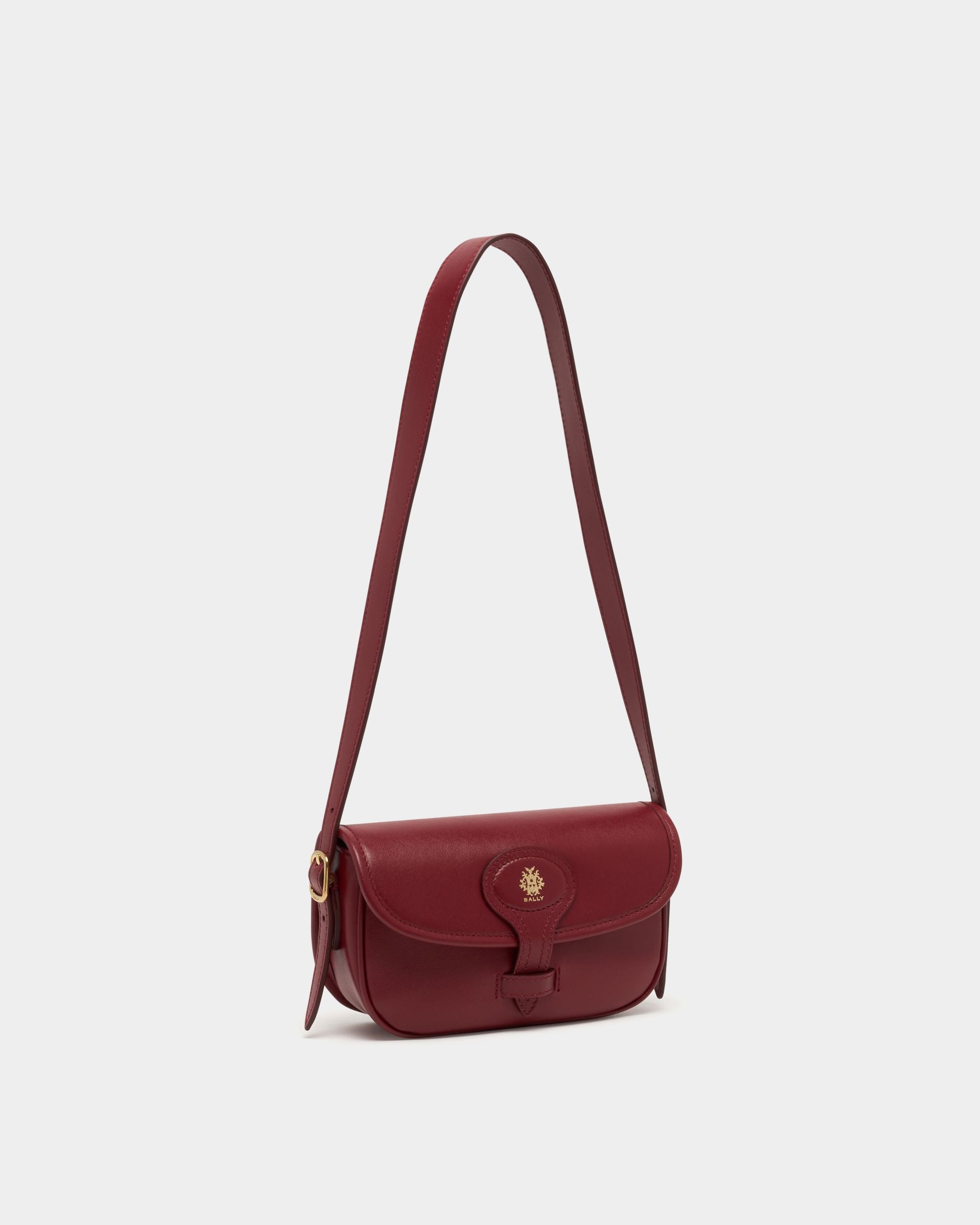 Bally Global - Beckett Minibag in Ruby Red Leather - Red