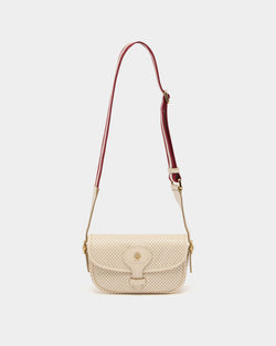 Mini sac Beckett en cuir perforé ivoire