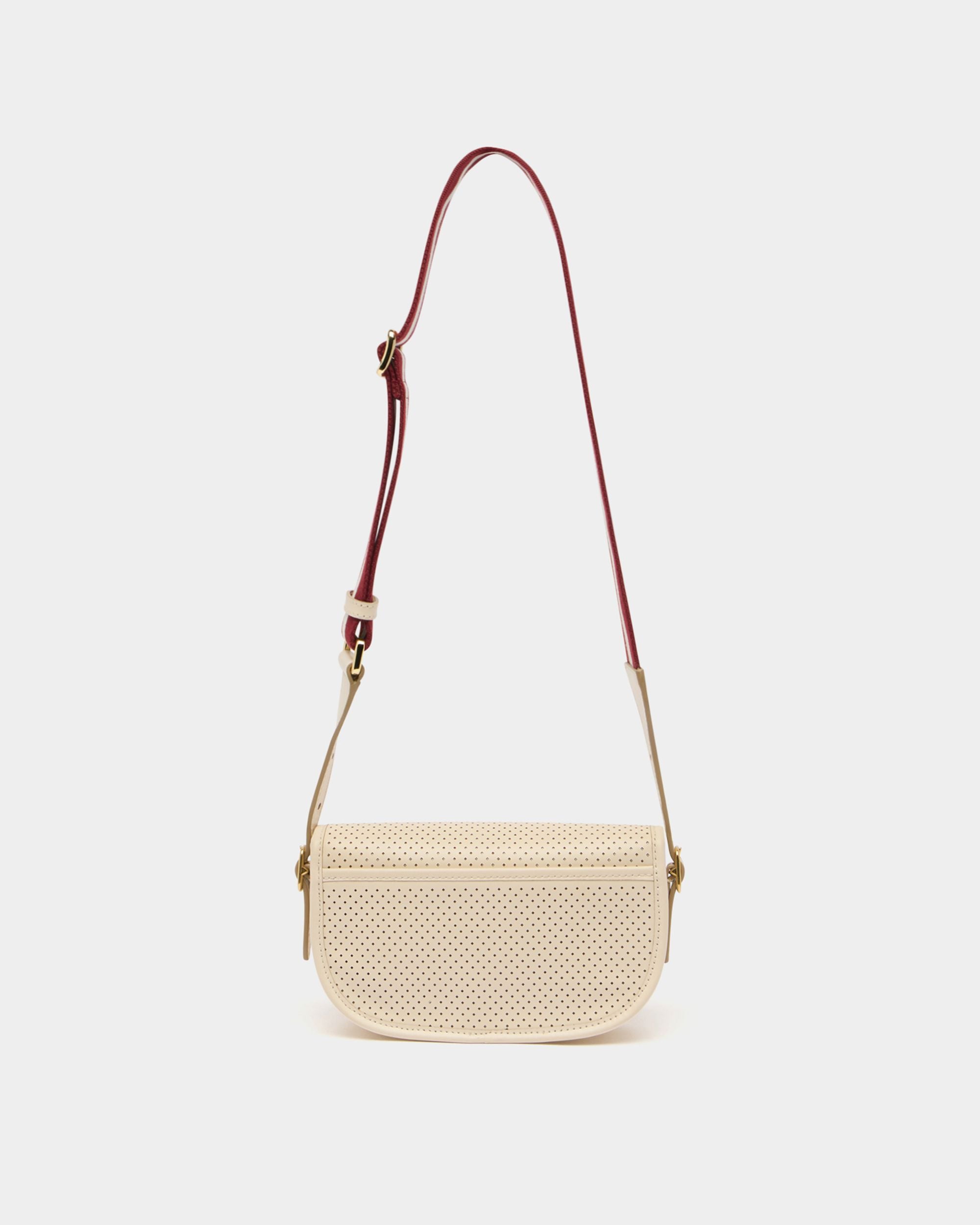 Bally Global - Beckett Minibag in Ivory Perforated Leather - White