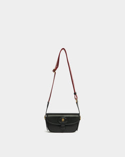 Beckett Minibag in Black Perforated Leather