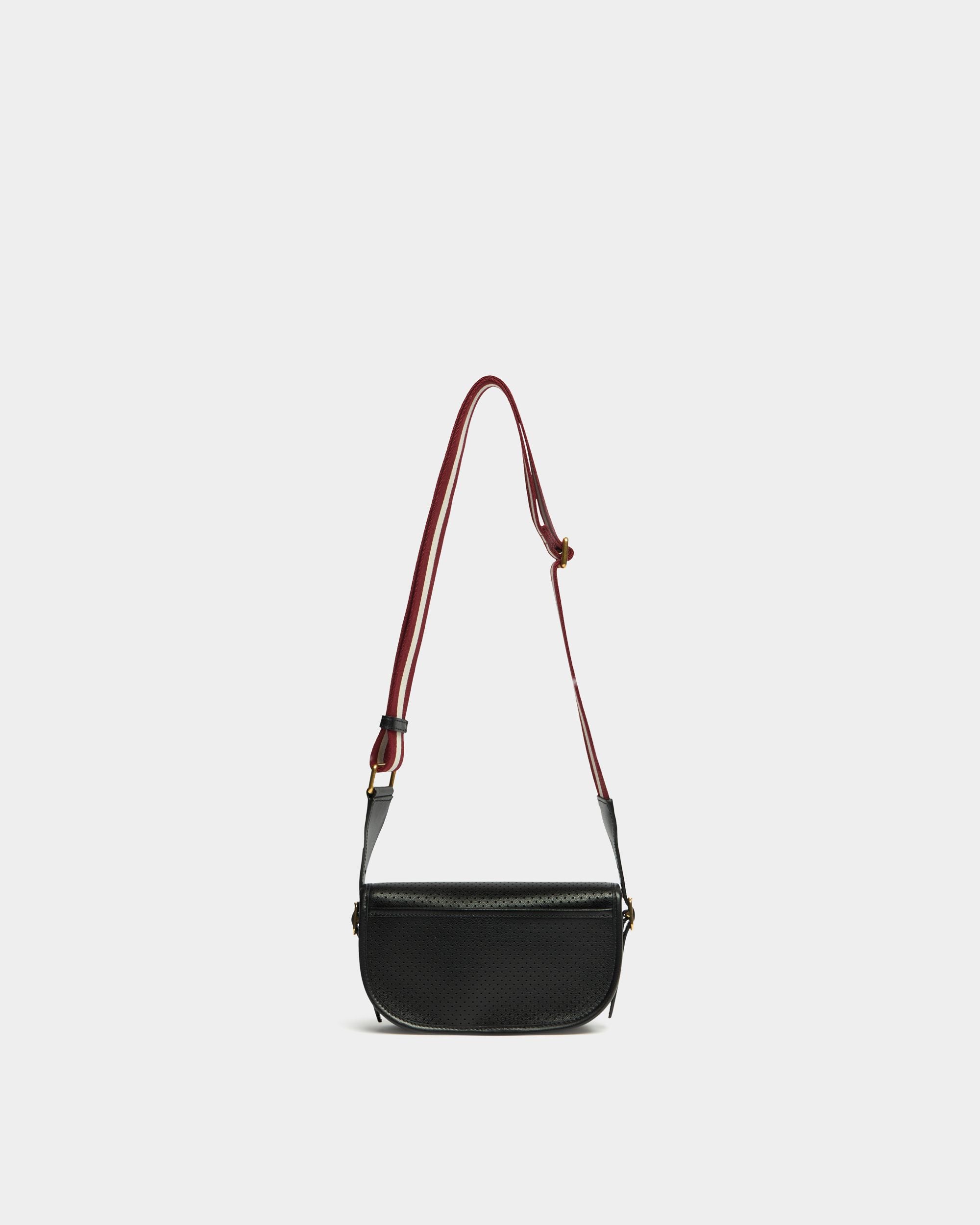 Bally Global - Beckett Minibag in Black Perforated Leather - Black
