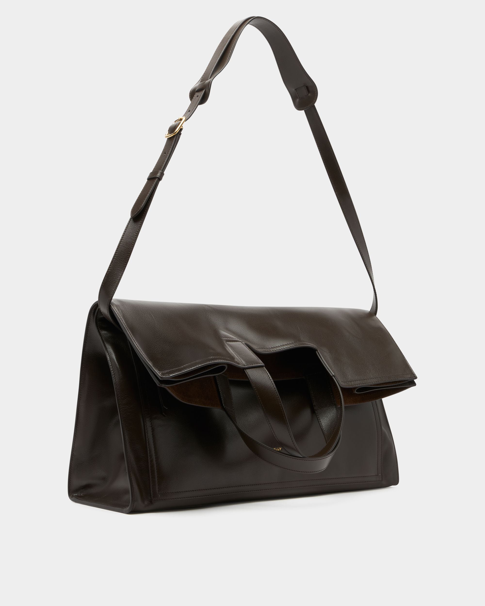 Bally Global - Easy Bally Foldable Tote in Ebano Leather - Brown