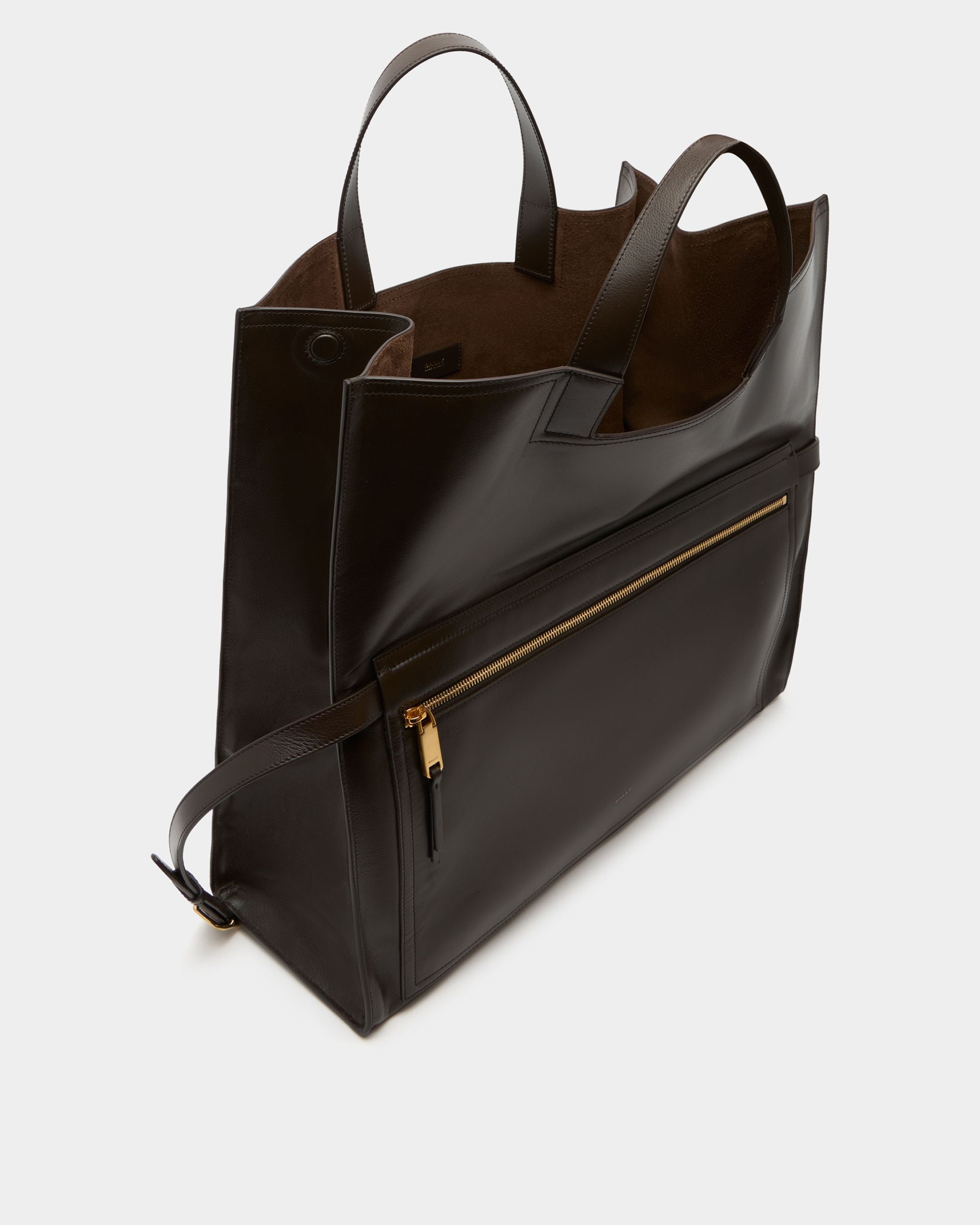 Bally Global - Easy Bally Foldable Tote in Ebano Leather - Brown