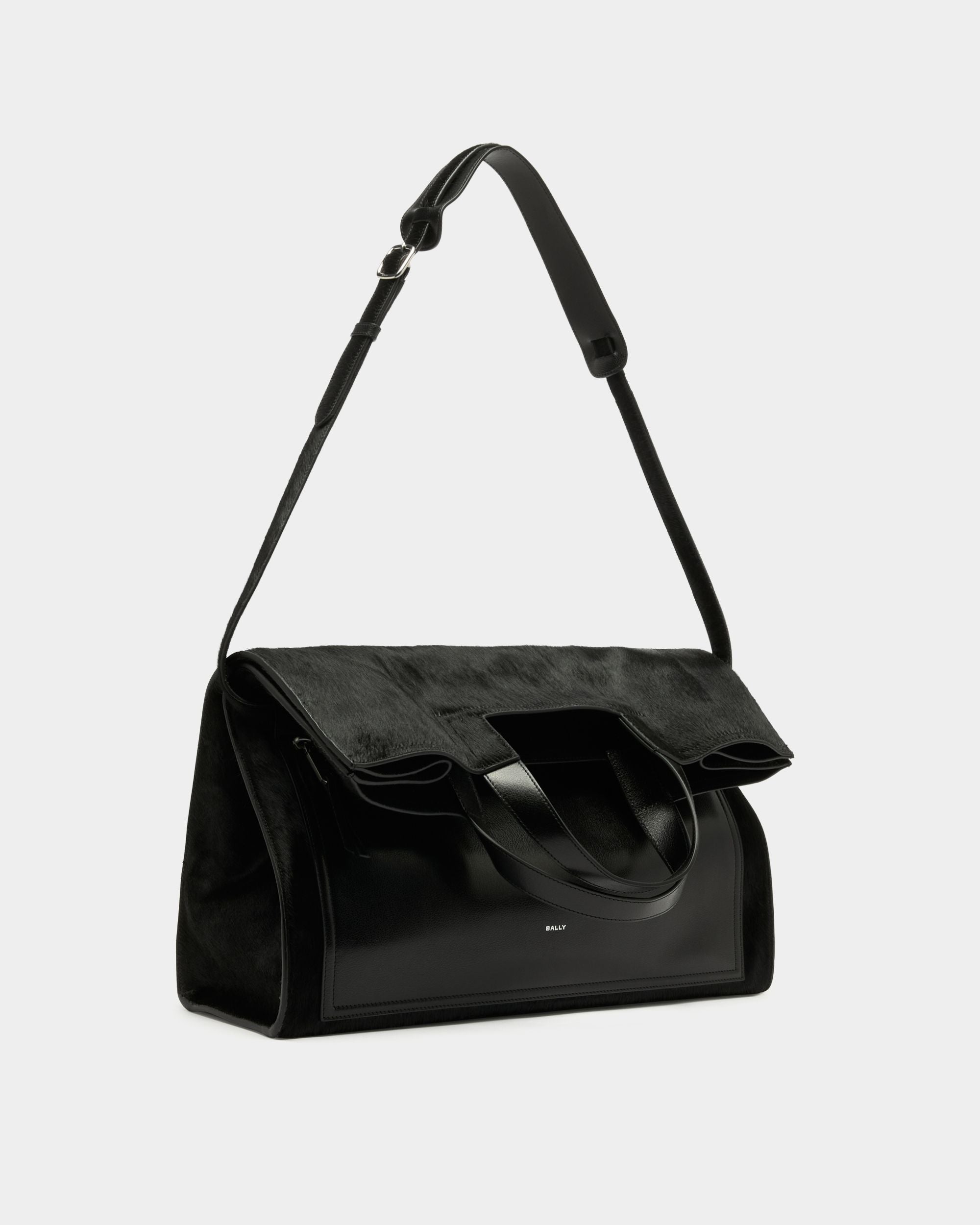Bally Global - Easy Bally Foldable Tote in Black Pony Hair - 