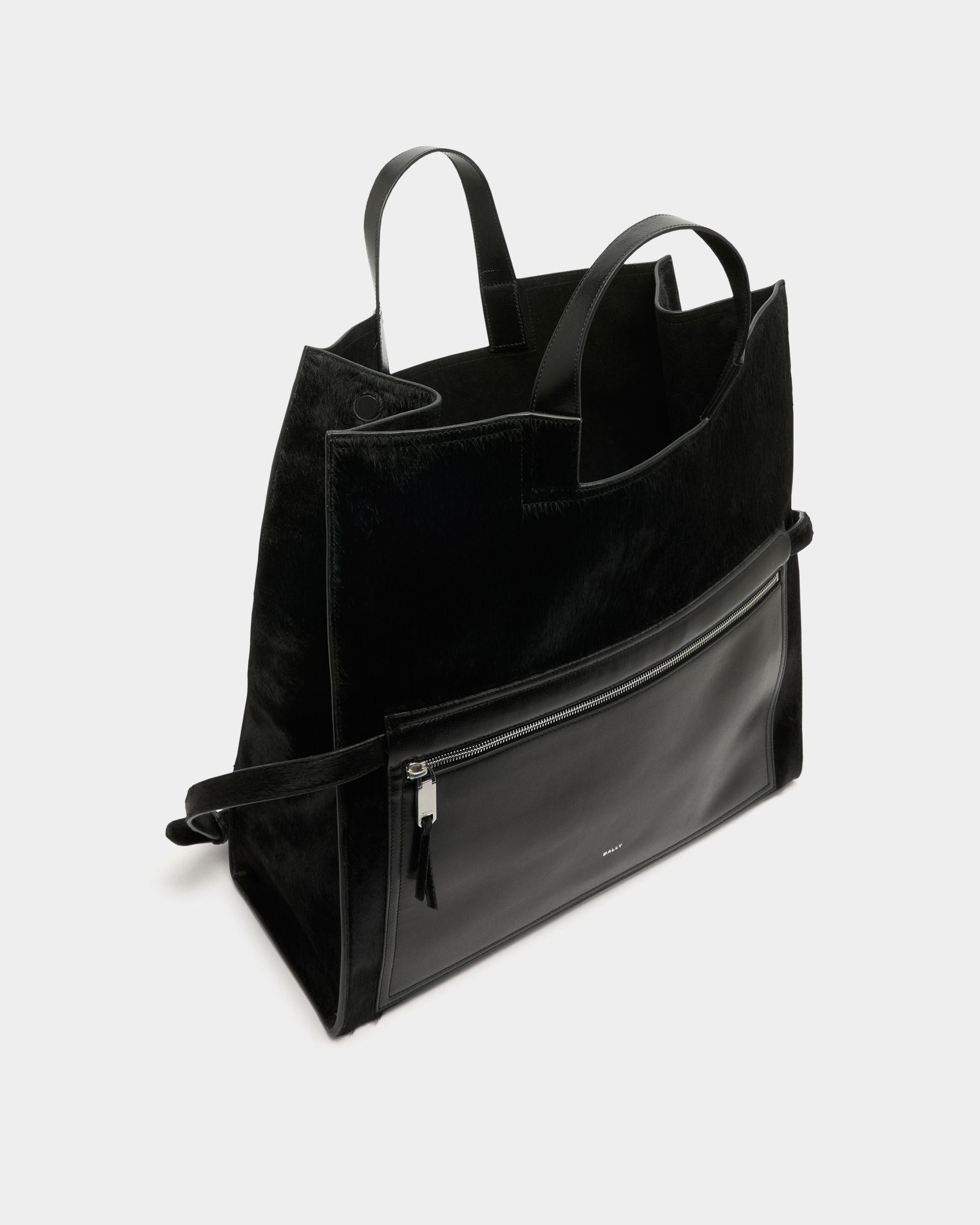 Bally Global - Easy Bally Foldable Tote in Black Pony Hair - 