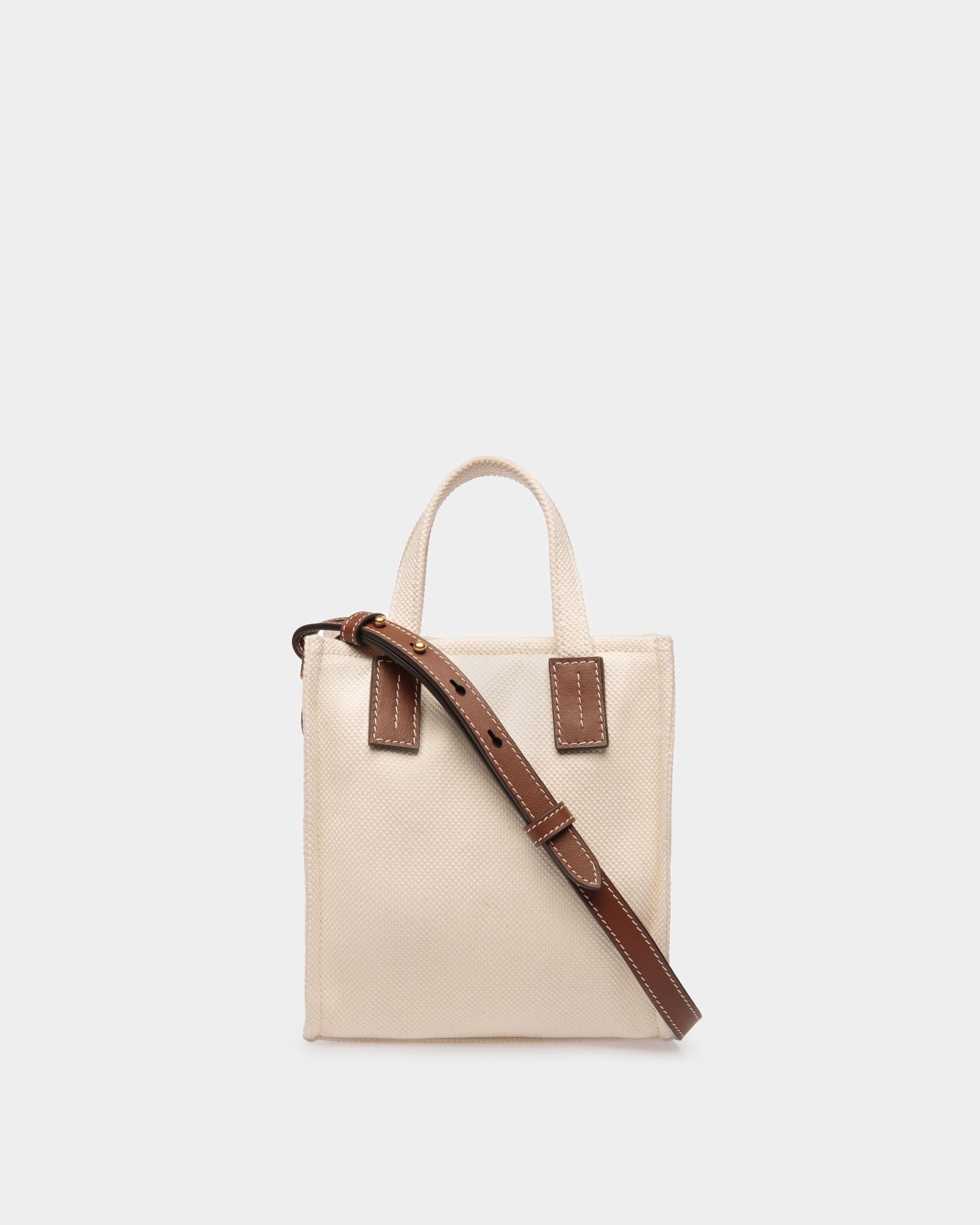 Bally Global - Minibolso Tote Akelei De Lona - Beige