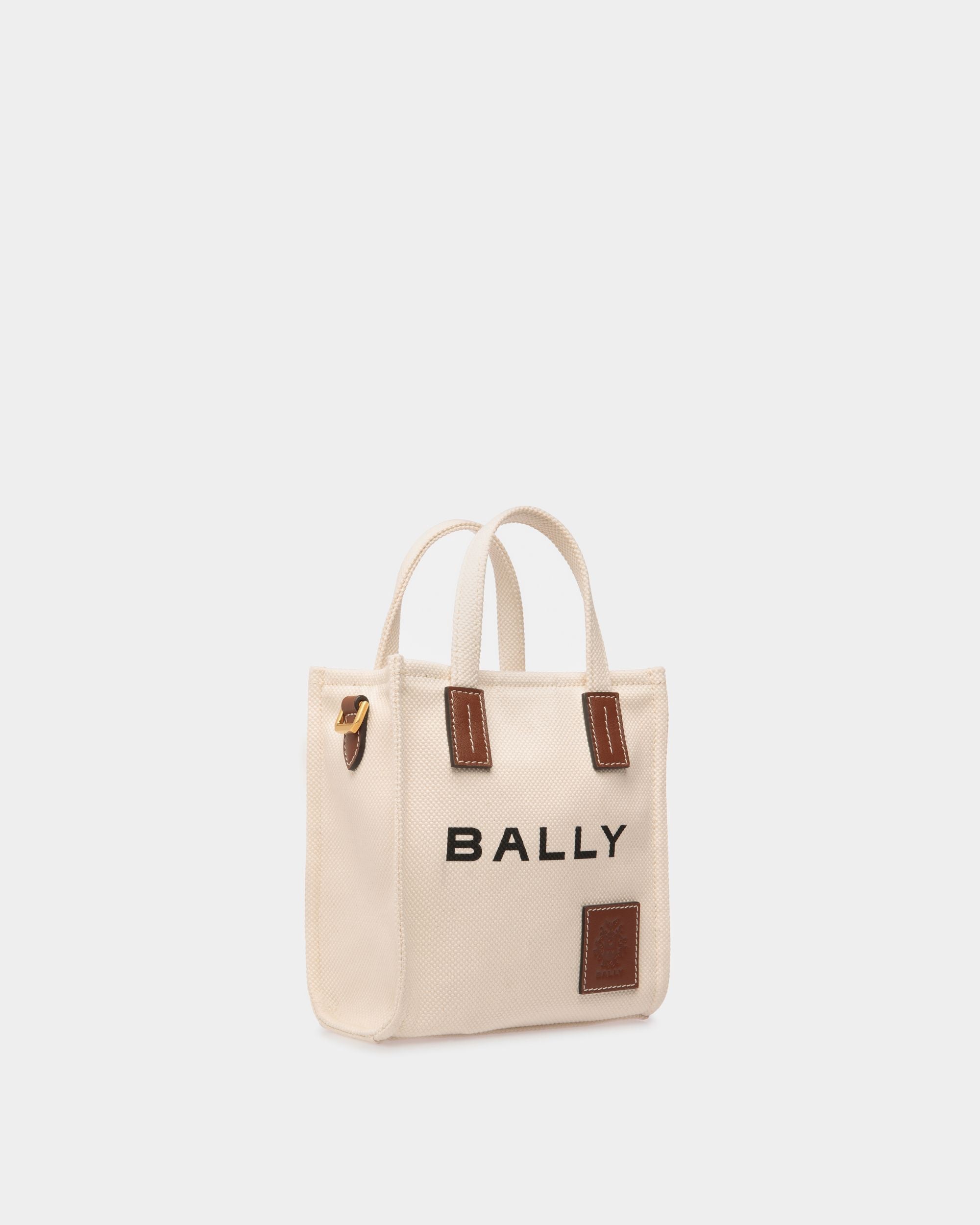 Bally Global - Minibolso Tote Akelei De Lona - Beige