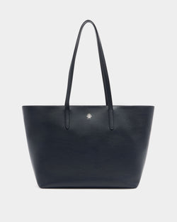 Hera Tote Bag in Navy Blue Leather