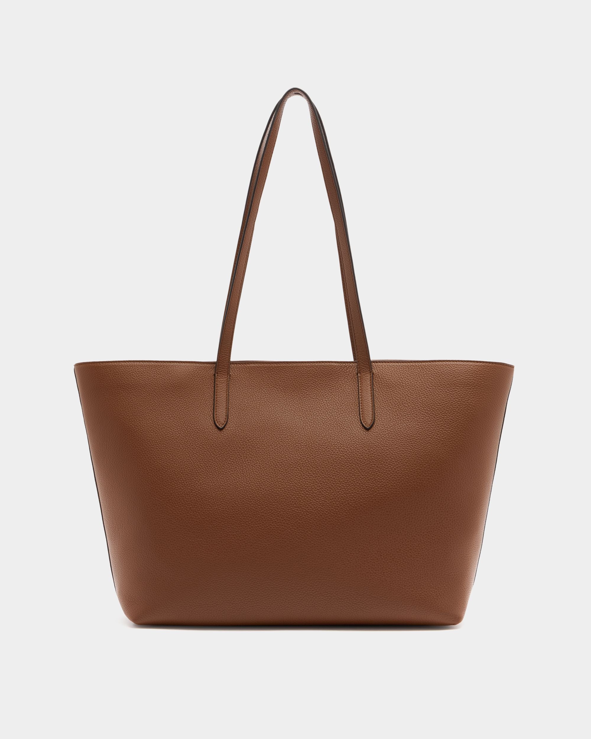 Bally Global - Hera Tote Bag in Brown Grained Leather - Brown