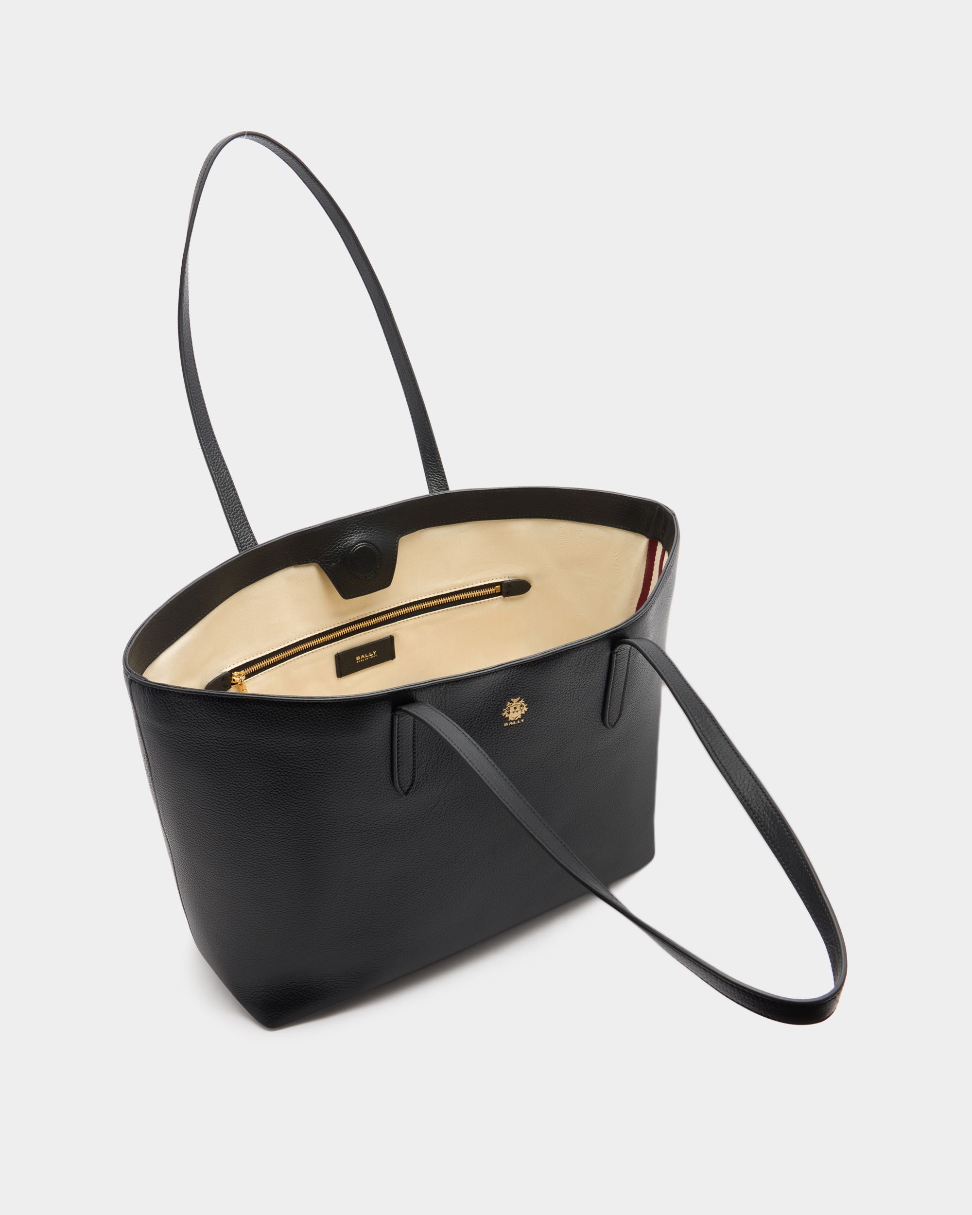 Bally Global - Tote Hera aus genarbtem Leder in Schwarz - Black