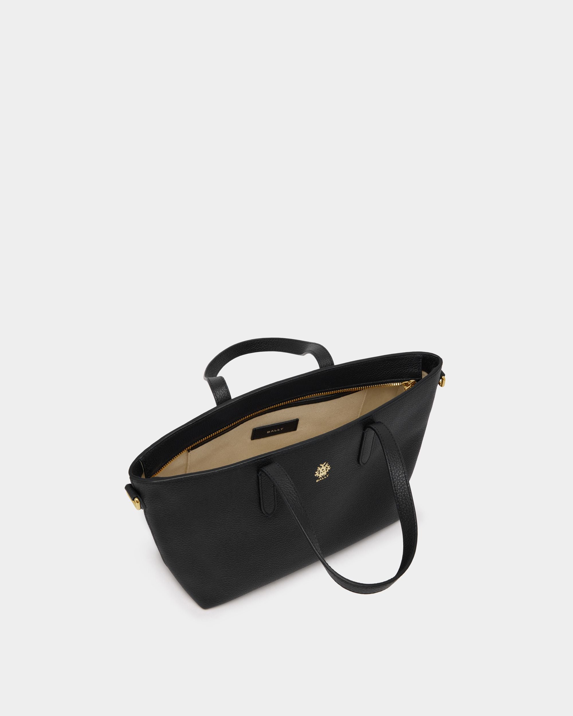 Bally Global - Tote Hera aus genarbtem Leder in Schwarz - Black