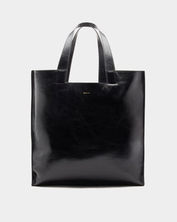 Easy Bally Tote Bag in Black Leather