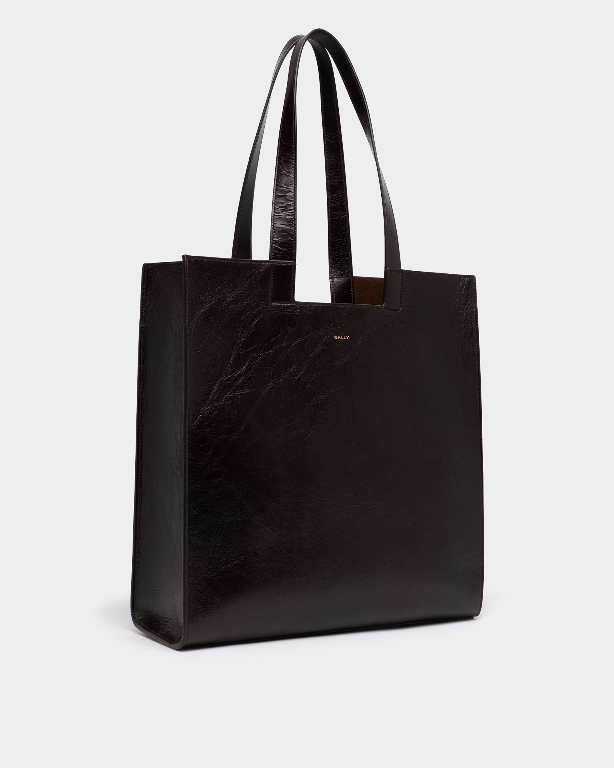 Bally Global - Easy Bally Tote Bag in Ebano Leather - Brown