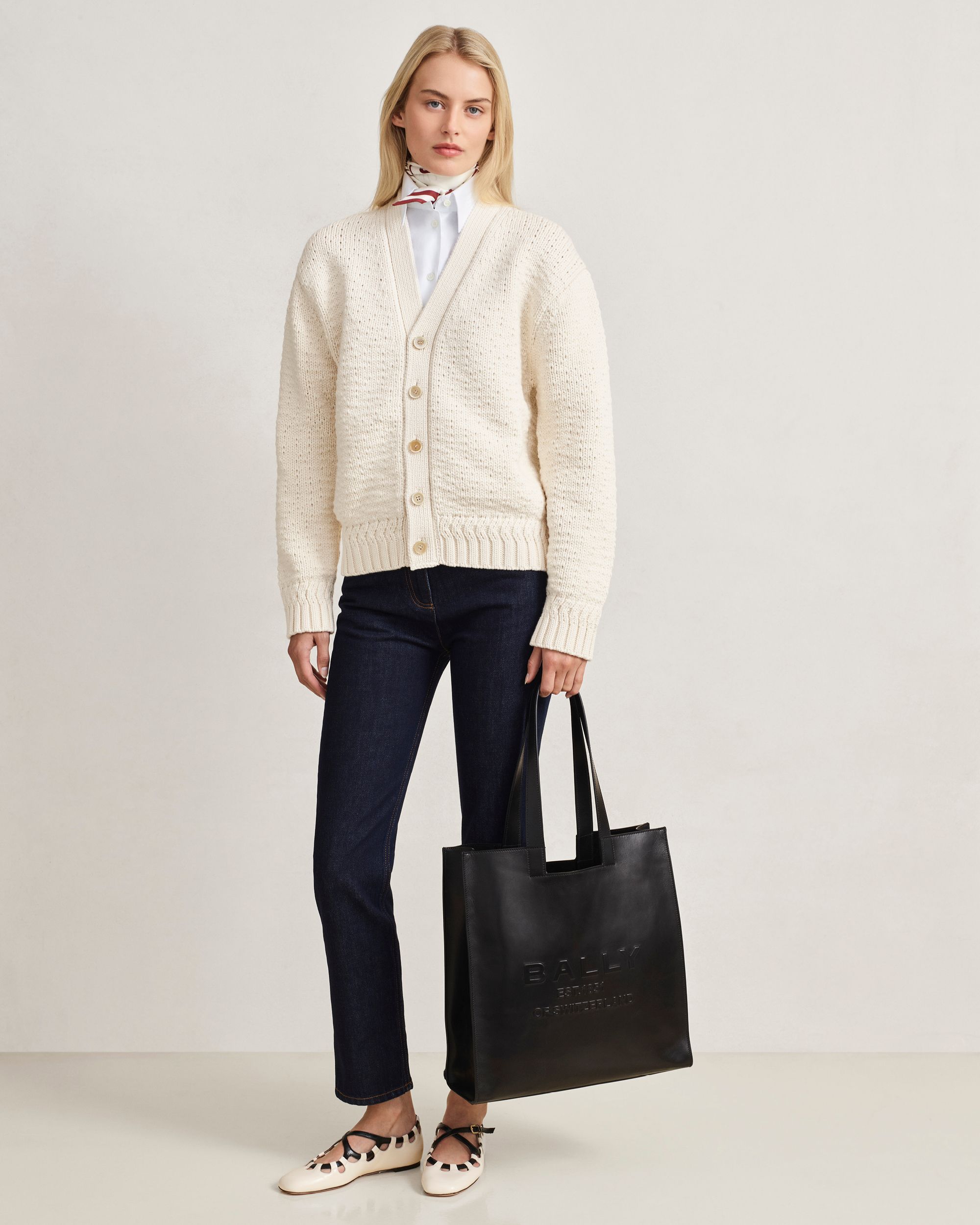 Bally Global - Tote Bag Easy Bally In Pelle Nera - Nero