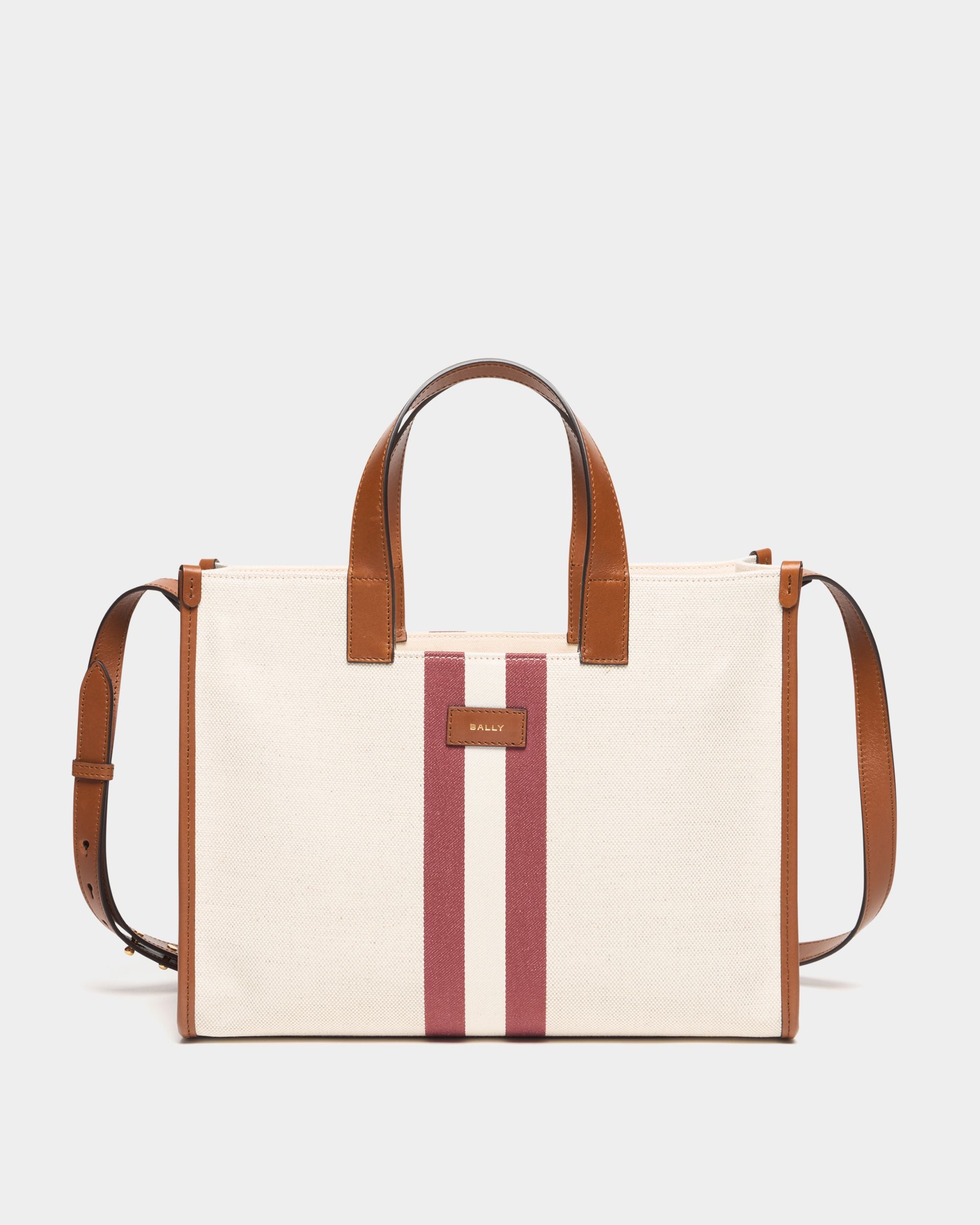 Bally Global - Easy Bally Tote Bag in Ivory Canvas - White