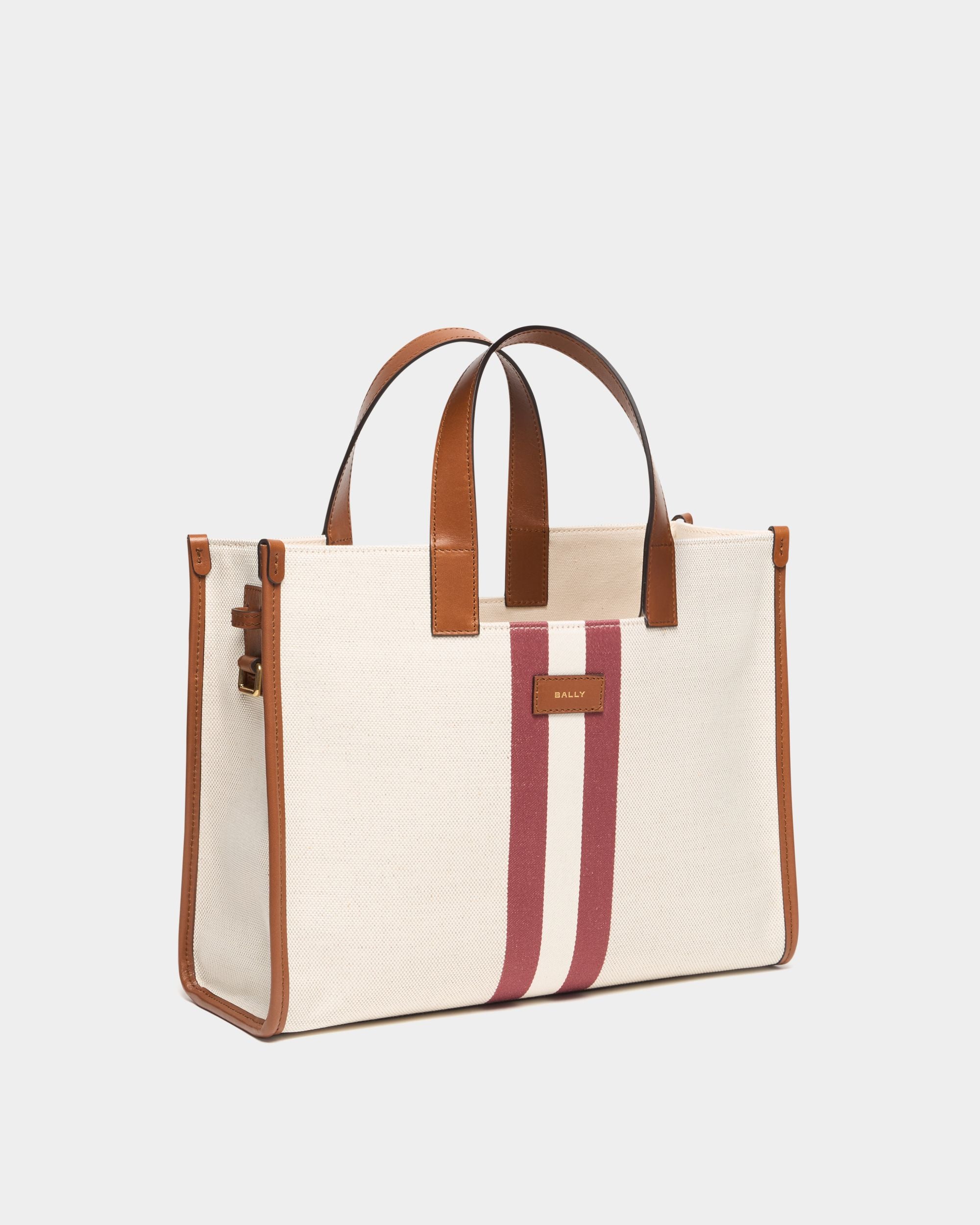Bally Global - Easy Bally Tote Bag in Ivory Canvas - White