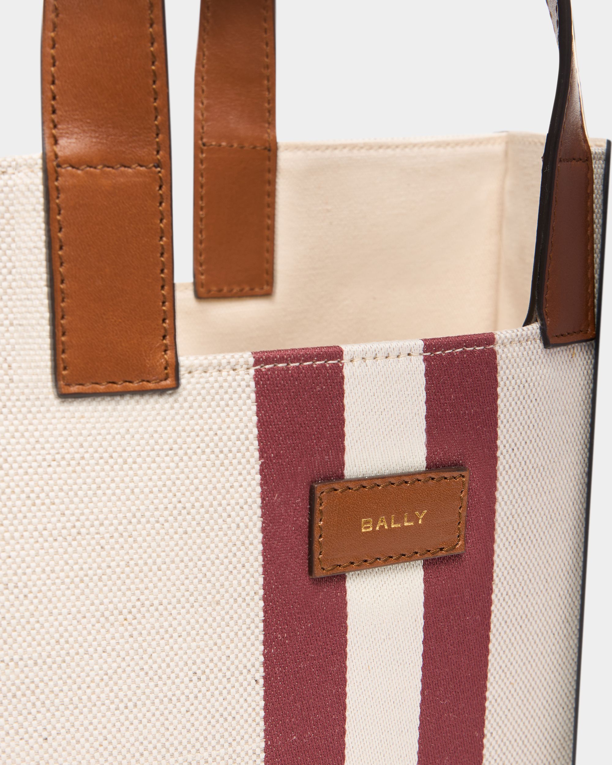 Bally Global - Easy Bally Tote Bag in Ivory Canvas - White