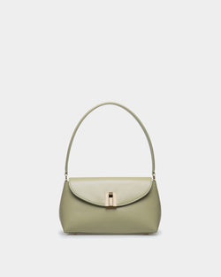 Bolso De Mano Pequeño Ollam De Piel Light Green