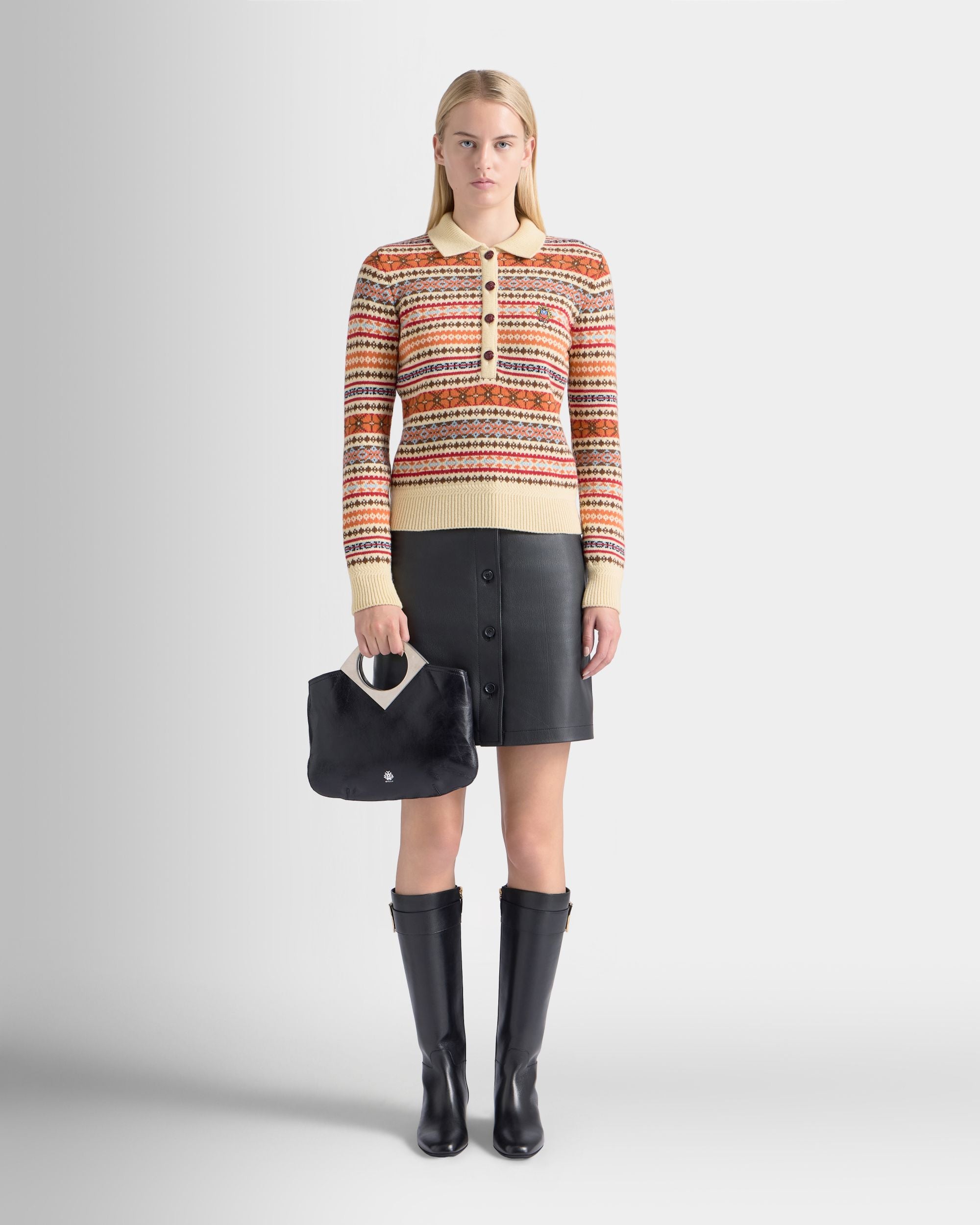 Bally Global - Anni Mini Bag in Black Leather - Black